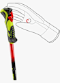 LEKI WCR Evo Lite SL TR Kinder Skistock Rot 57181 5