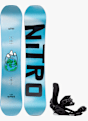 Nitro Ripper 132-137 Kinder Snowboard Set 26/27 Blau 64569 1