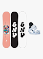 Gnu Playdate Grom Kinder Snowboard Set 26/27 Coral 69925 1