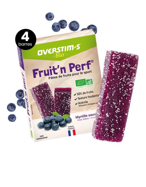 Pâtes de Fruits Heidelbeeren 4 x 25 g barretta per lo sport