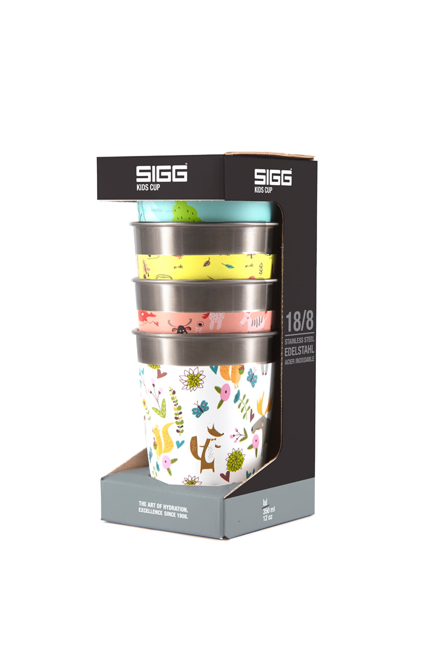 4- Pack 350 ml Kinder Becher