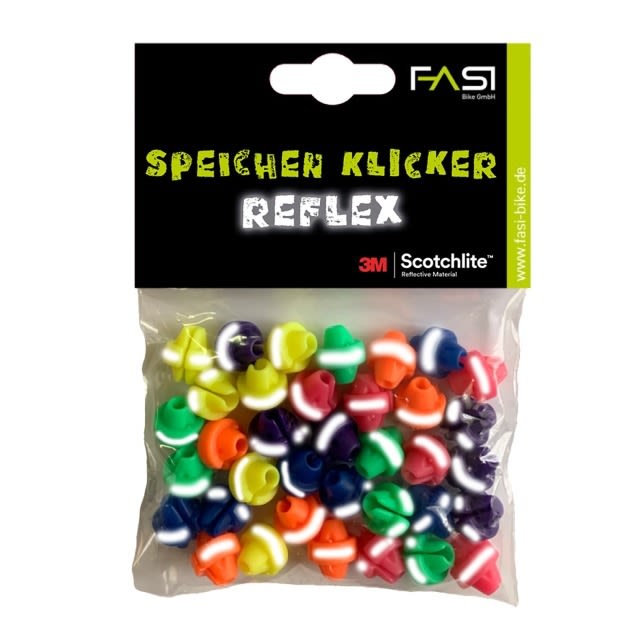 36-Pack Klicker Speichenreflektor