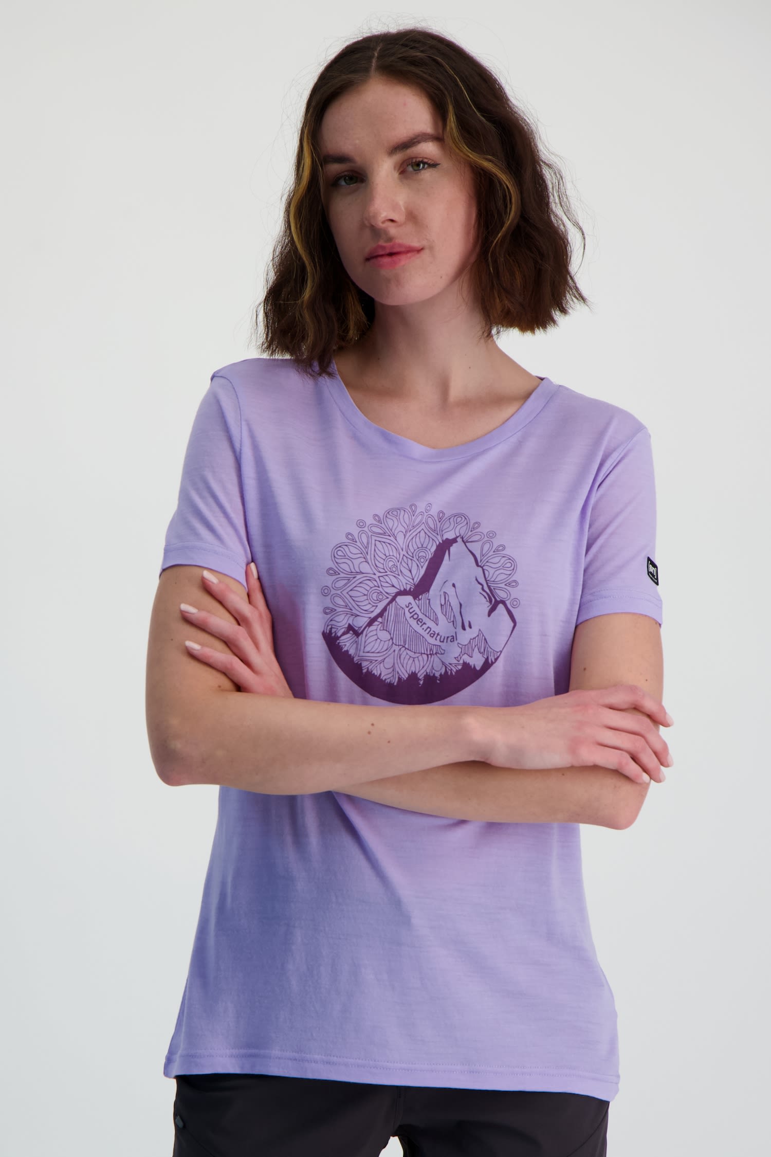 Mountain Mandala Merino Damen T-Shirt