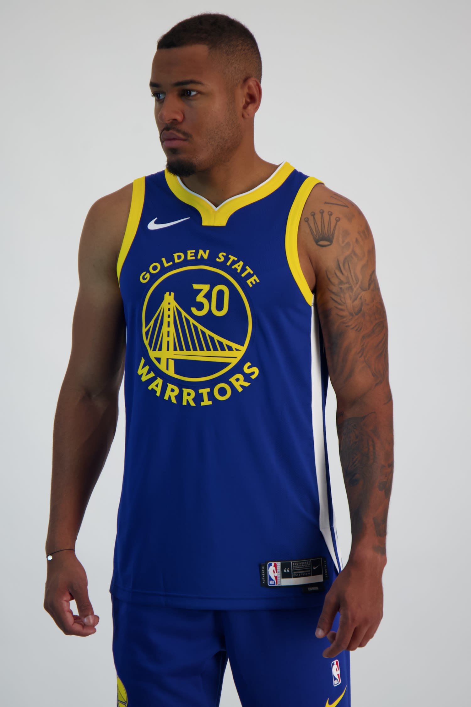 Golden State Warriors Icon Edition Stephen Curry Herren Basketballtrikot