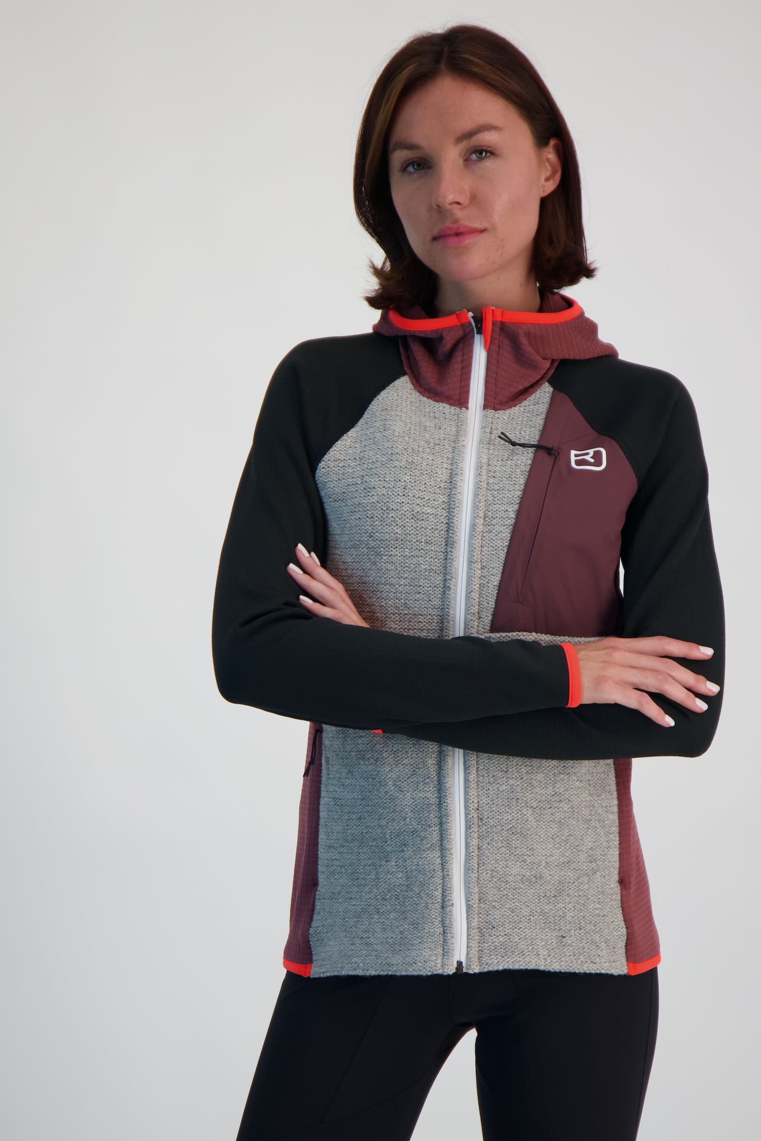 Fleece GP Classic Knit Hoody Damen Midlayer