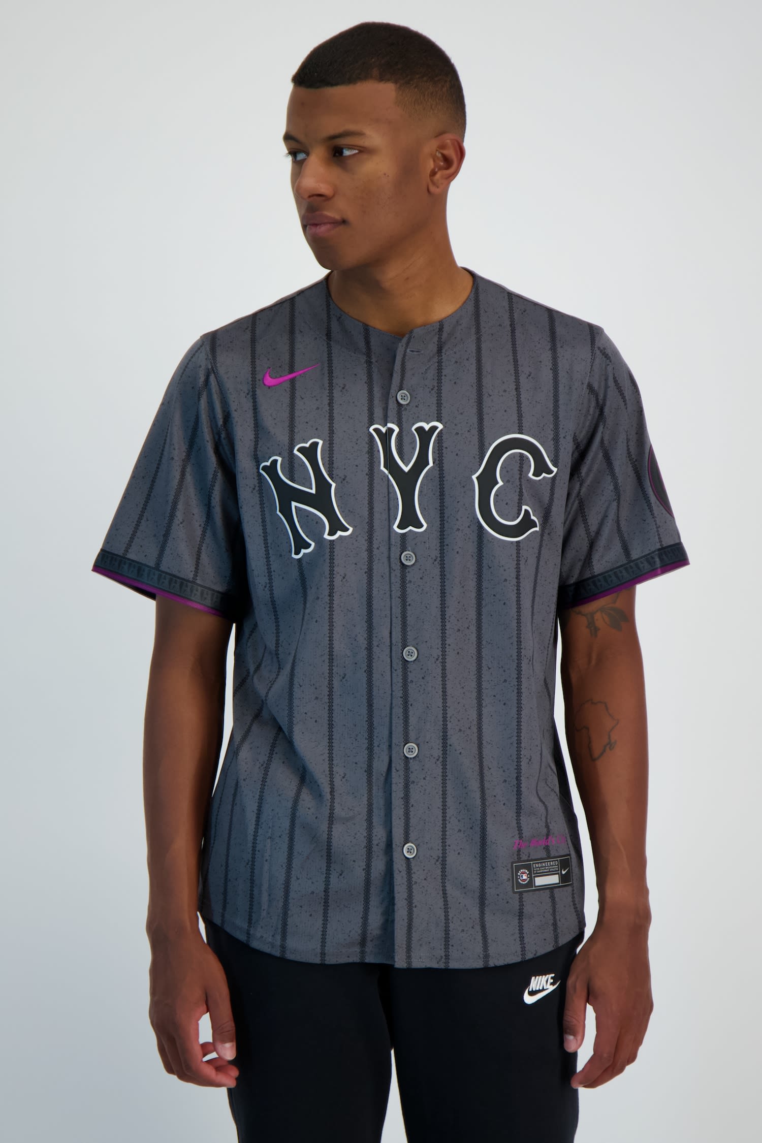 New York Mets City Connect Replica Herren Baseballtrikot