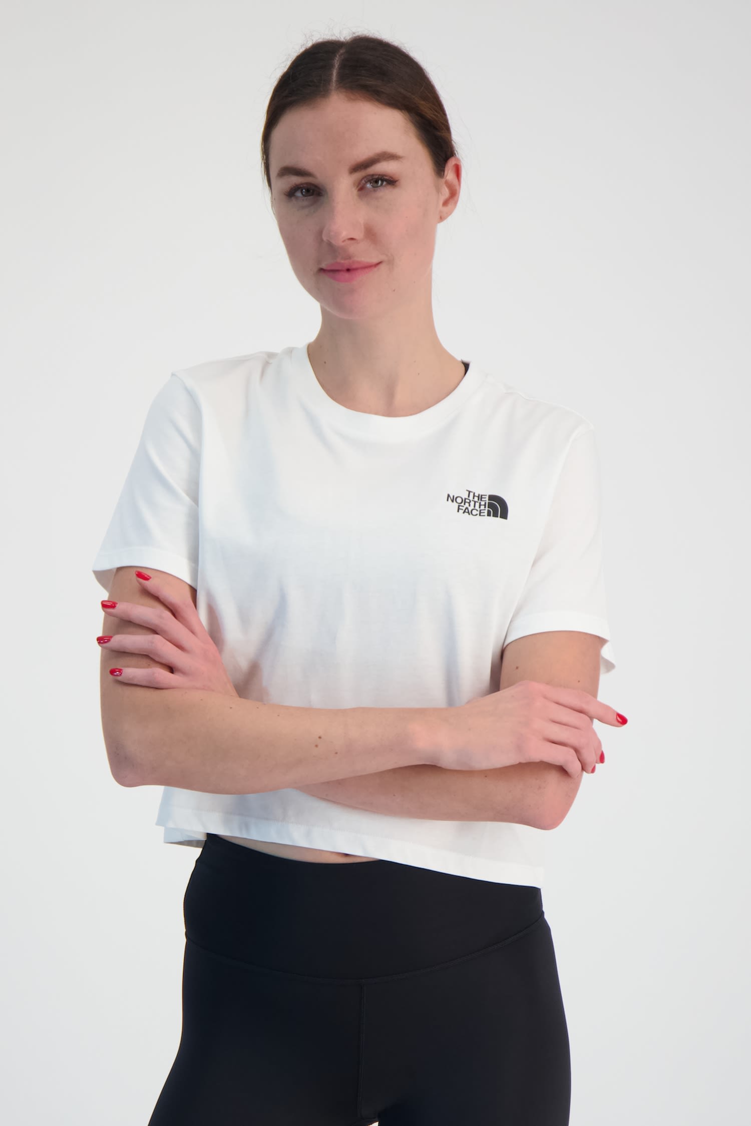 Simple Dome Cropped Damen T-Shirt