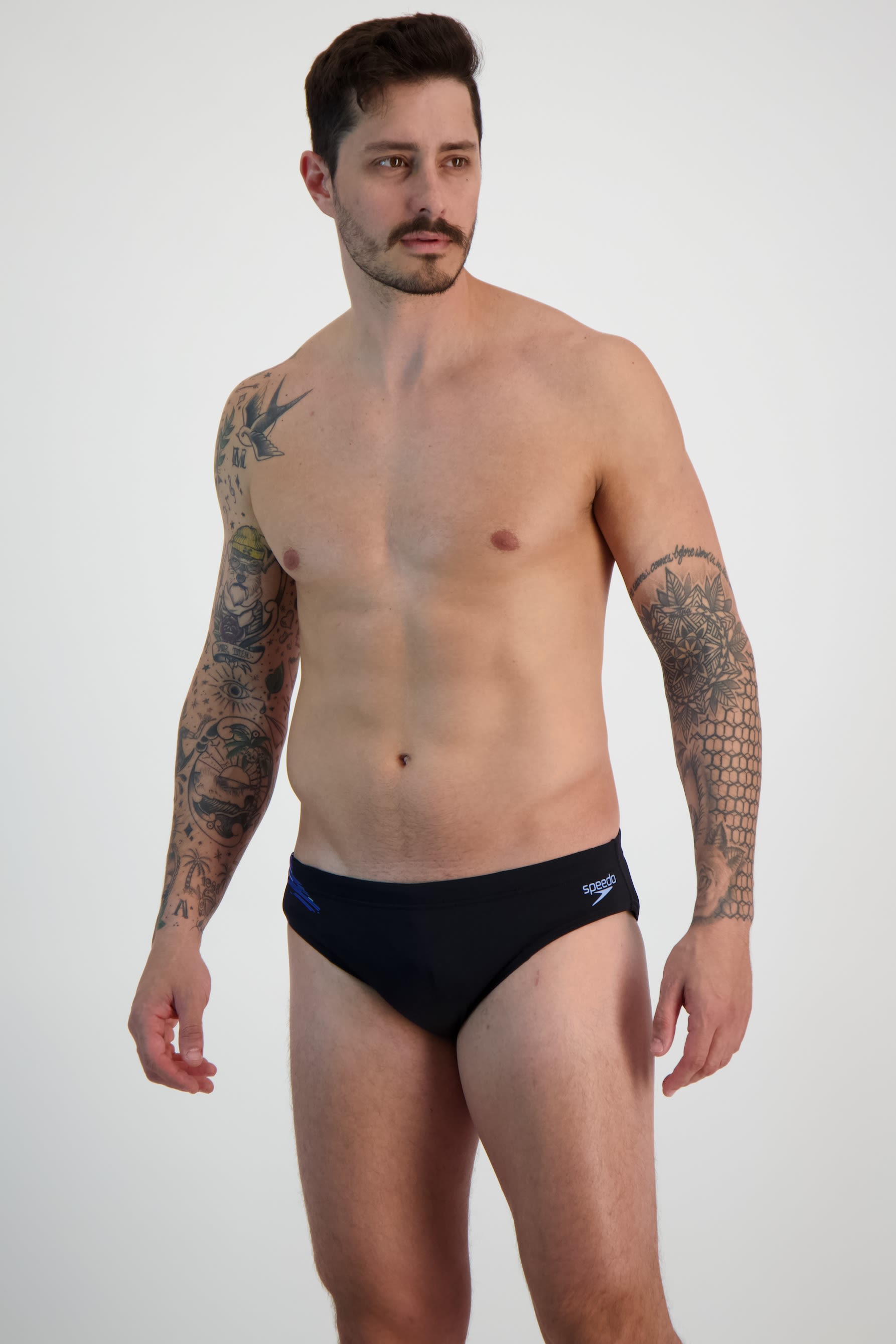 Tech Panel Brief 7 cm Herren Badeslip