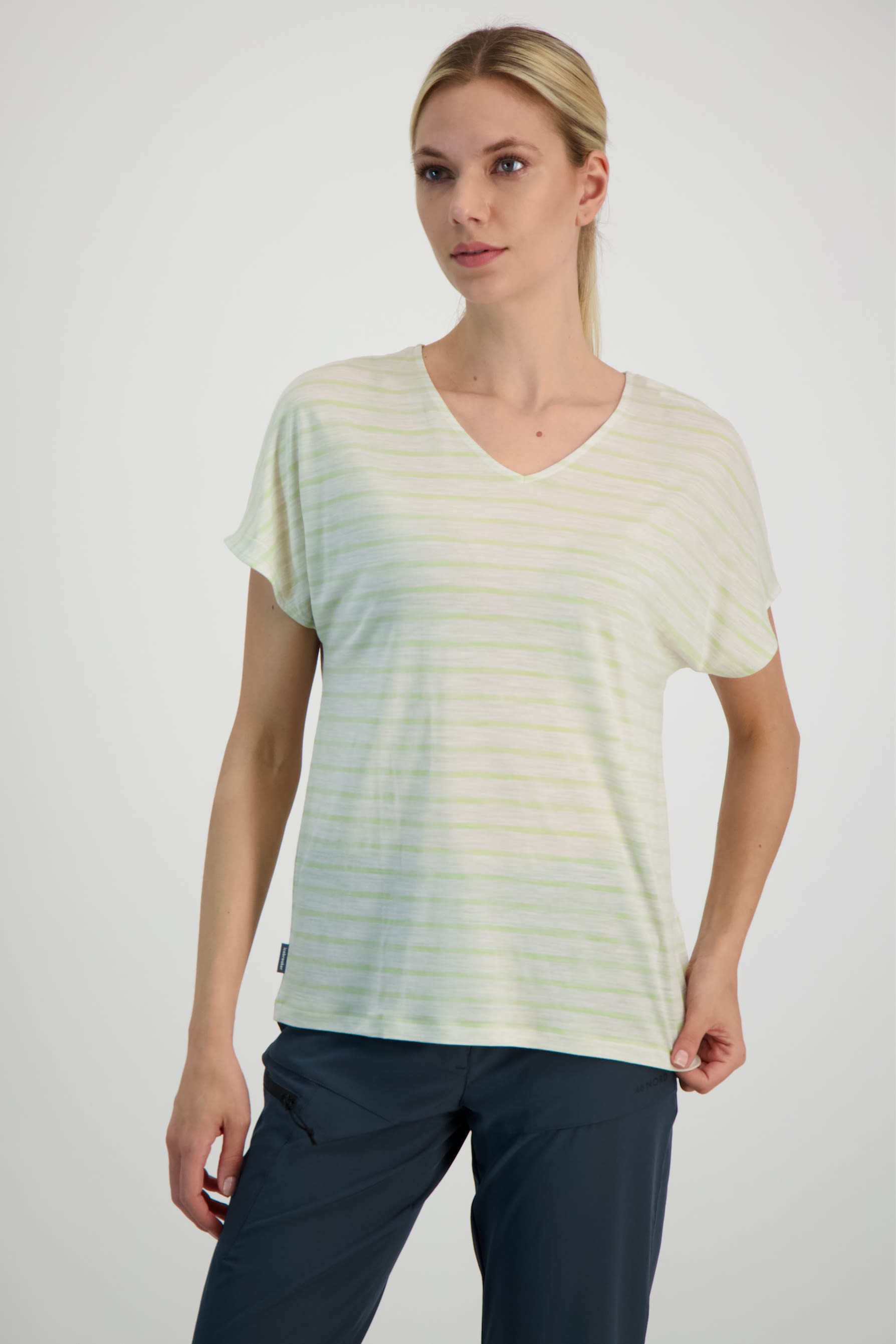 Merino 125 Blend Drayden Reversible Stripe Damen T-Shirt