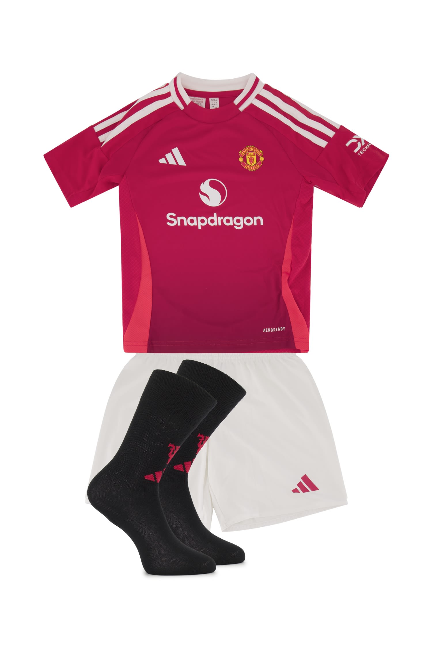 Manchester United Home Replica Mini Kinder Fussballset 24/25