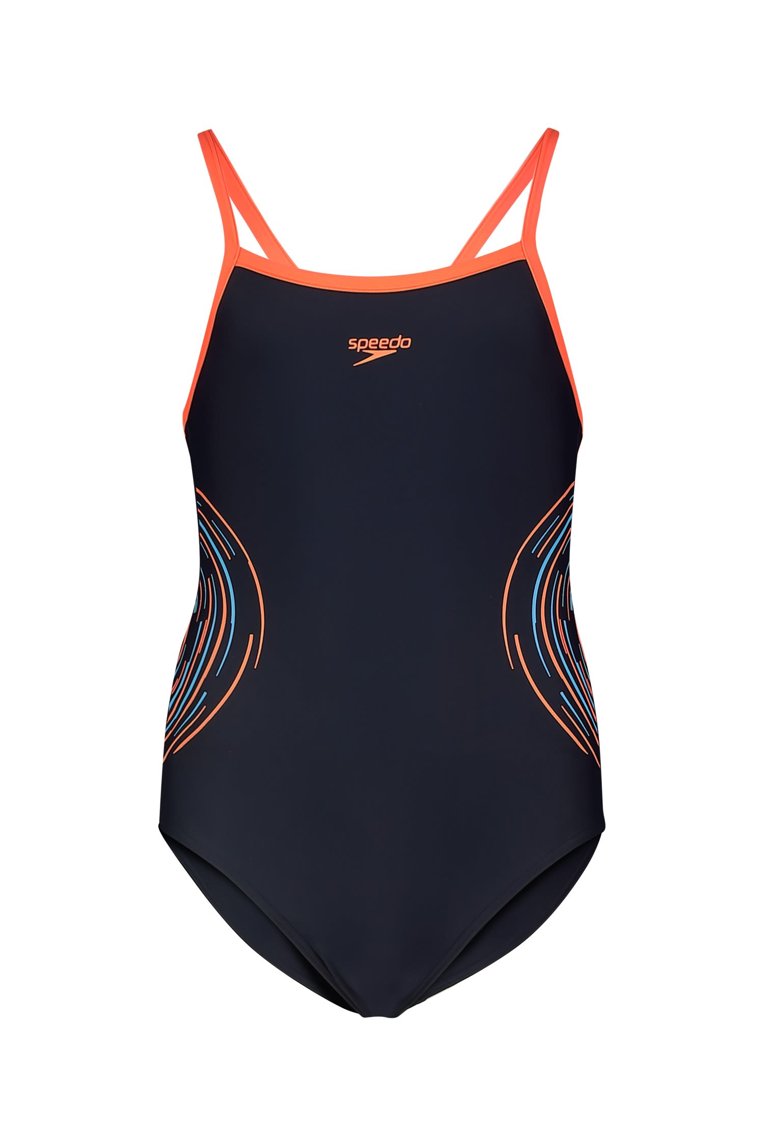 Plastisol Placement Thinstrap Mädchen Badeanzug