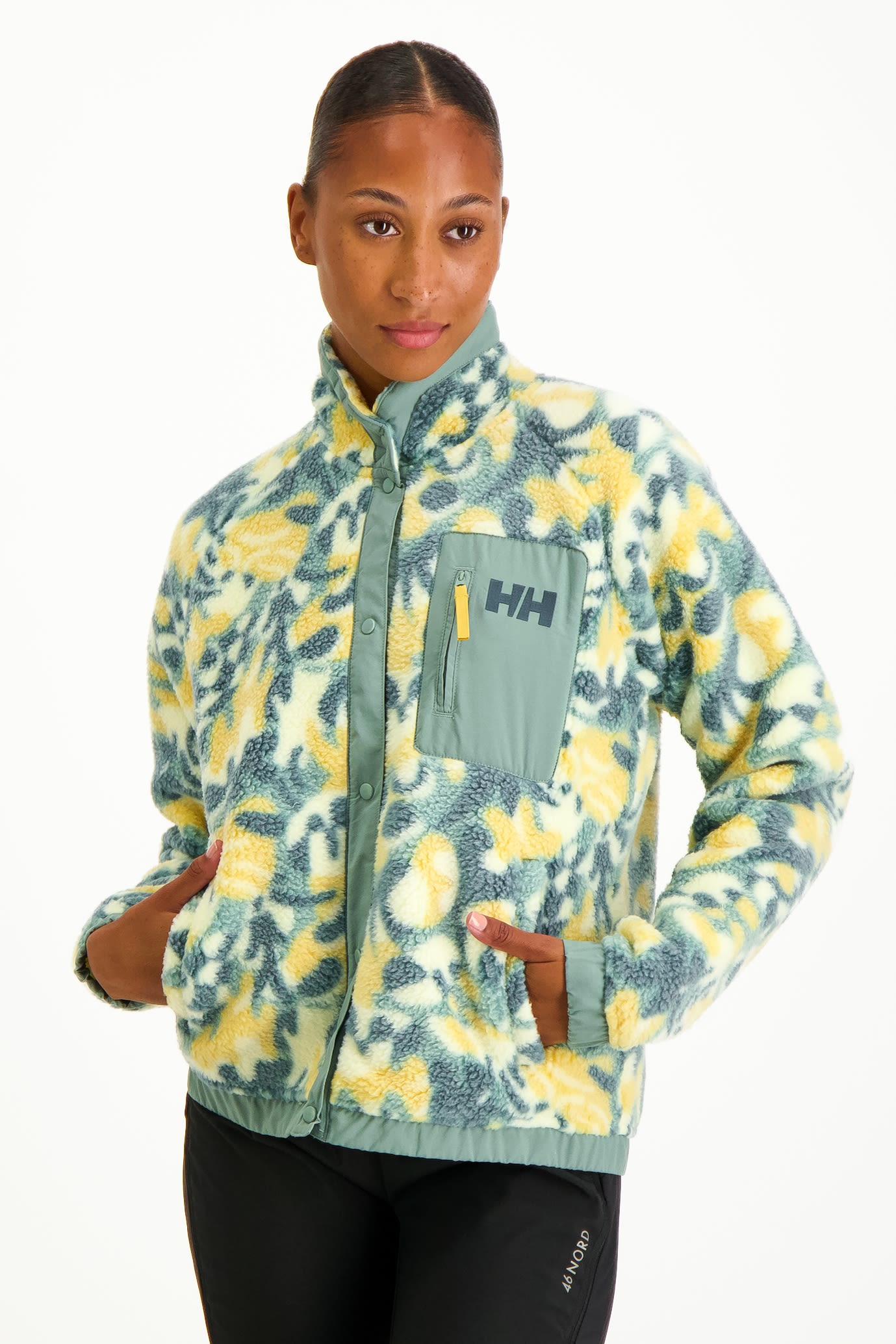 Imperial Printed Pile Snap Damen Midlayer