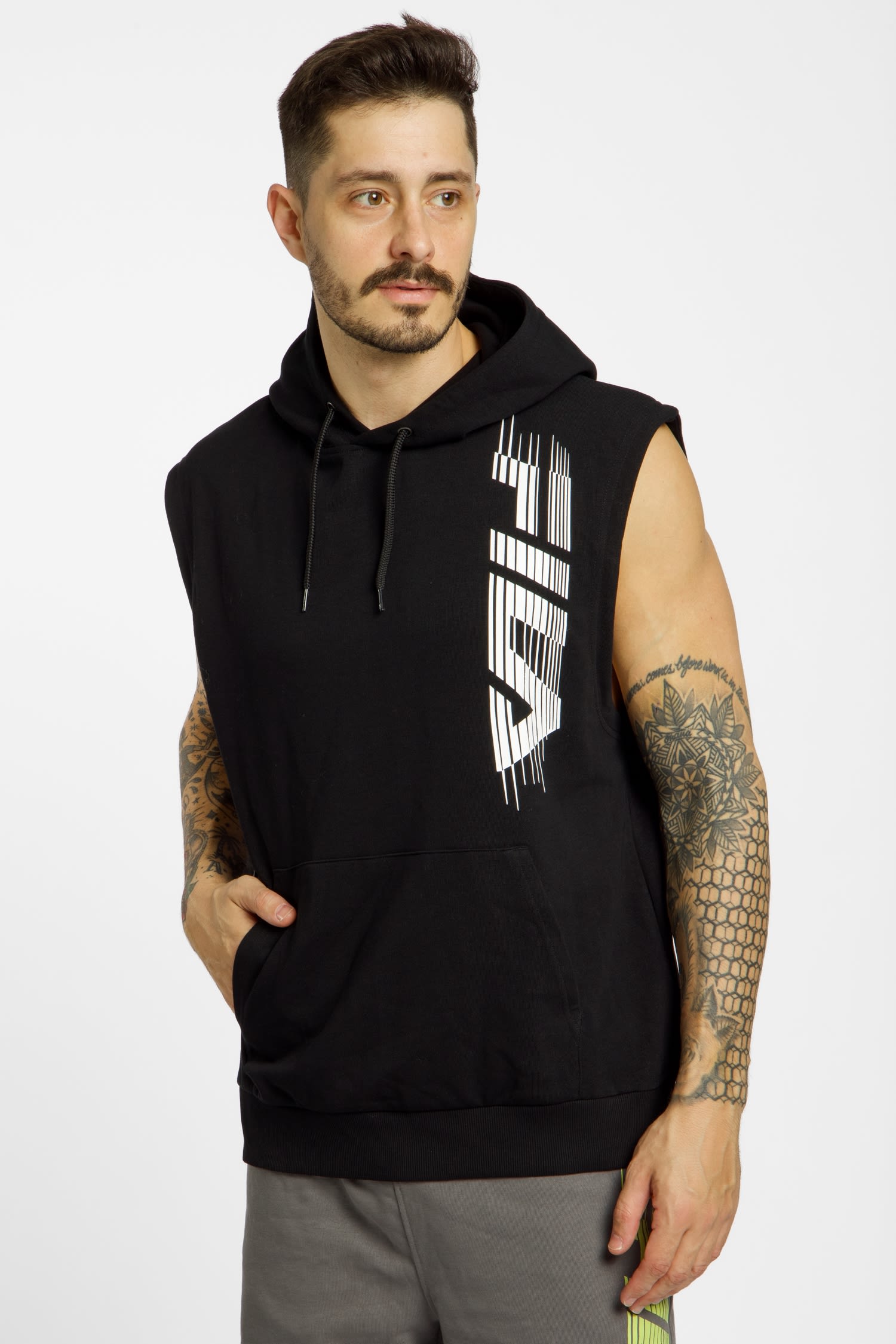 Loose Sleeveless Herren Hoodie