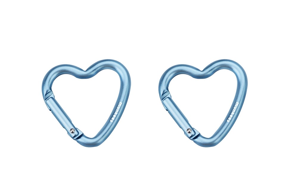 2-Pack Mini Herz Karabiner
