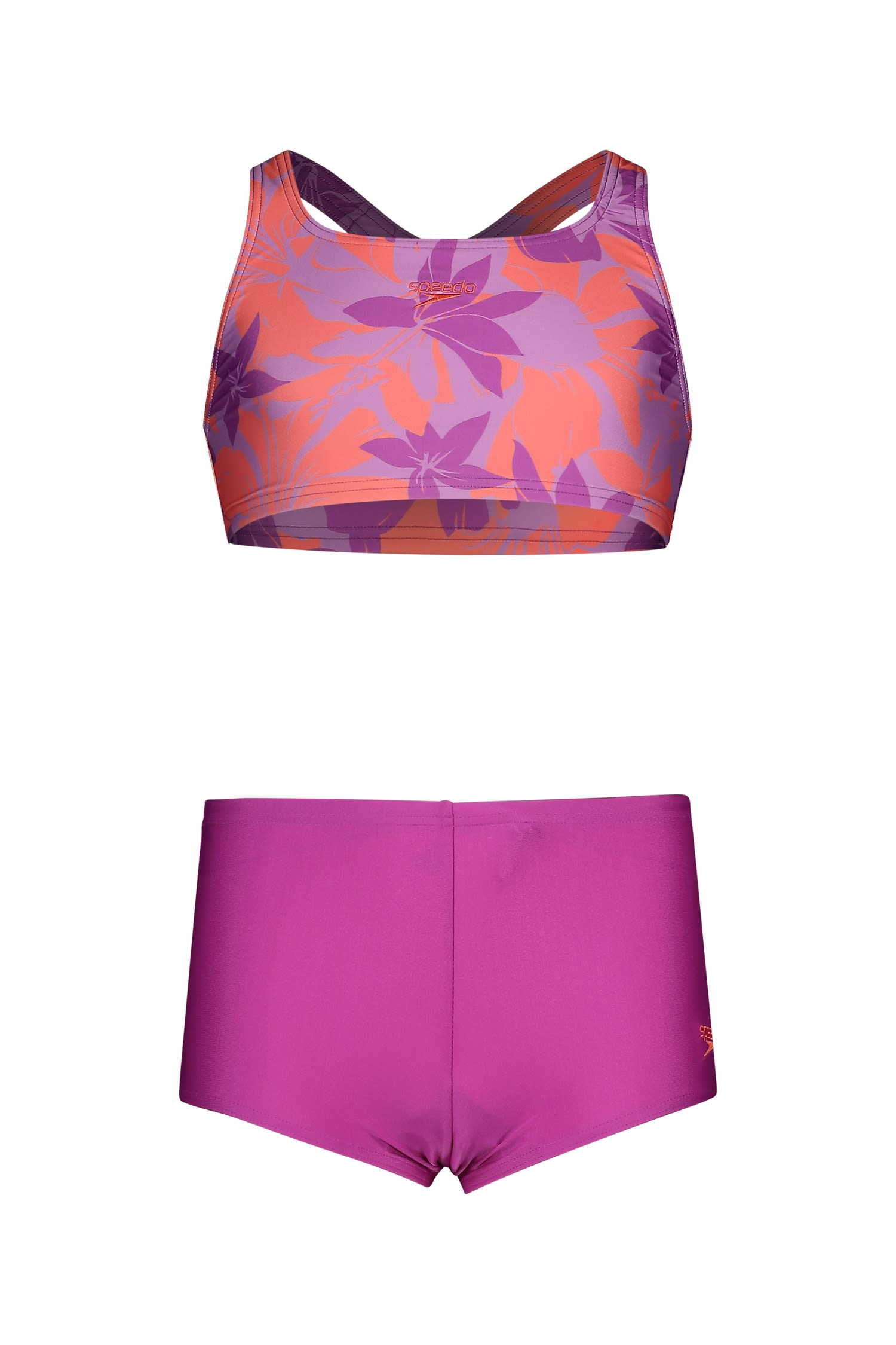 Allover Boyleg Mädchen Bikini