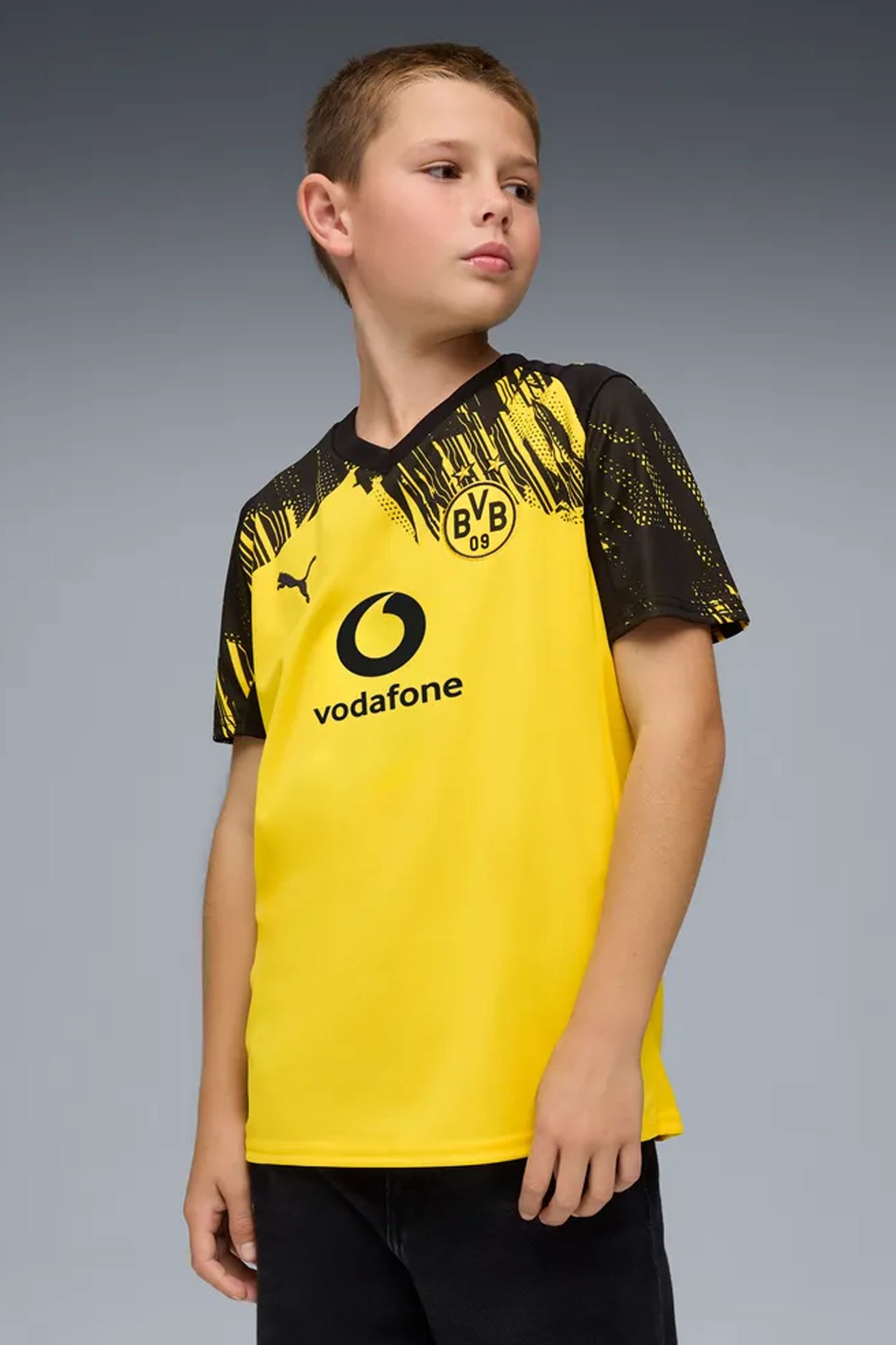 Borussia Dortmund Home Replica Kinder Fussballtrikot 25/26