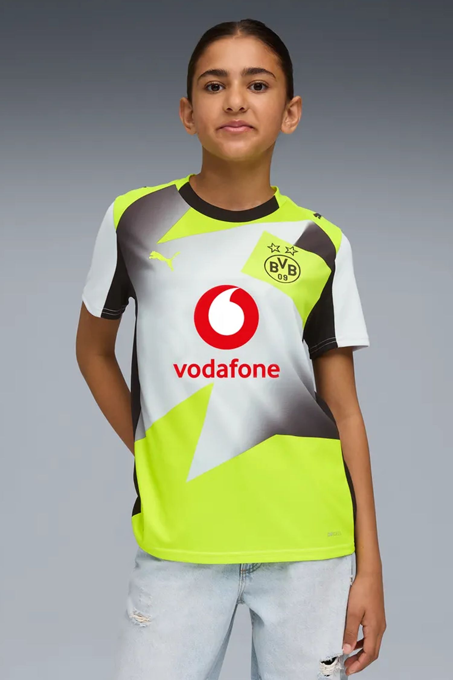 Borussia Dortmund Away Replica Kinder Fussballtrikot 25/26