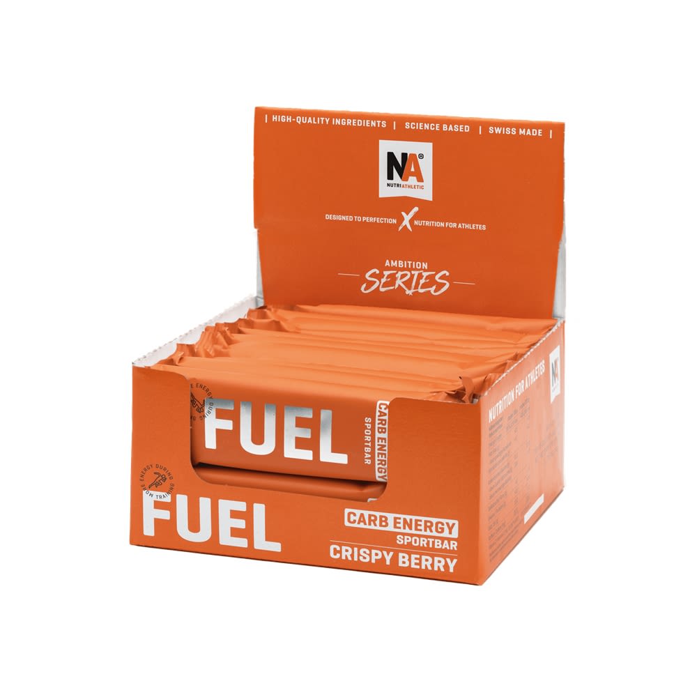 NA® FUEL Carb Energy Crunchy Flakes & Blueberry 20 x 40 g barretta per lo sport