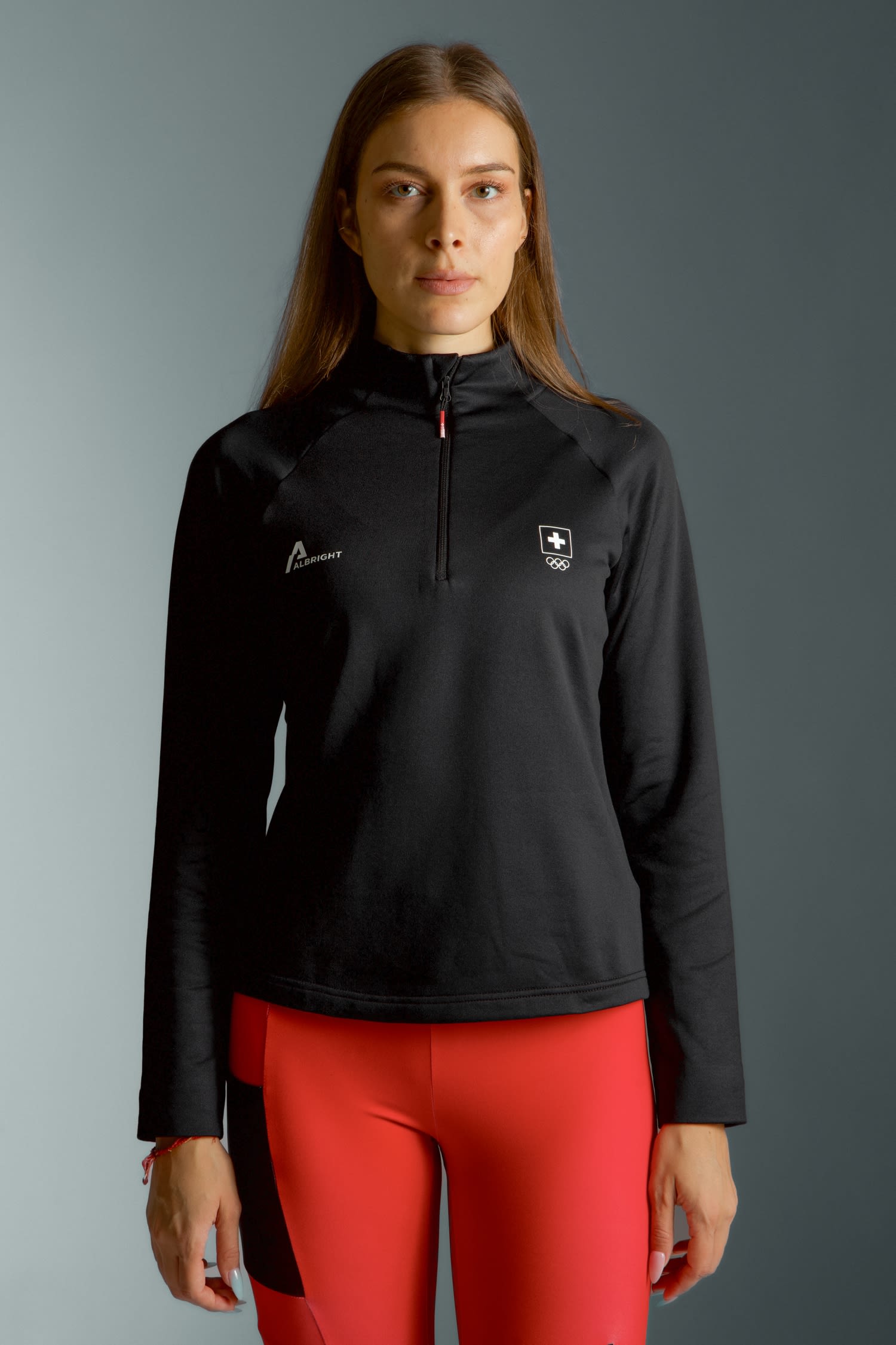 Swiss Olympic Half-Zip Damen Midlayer