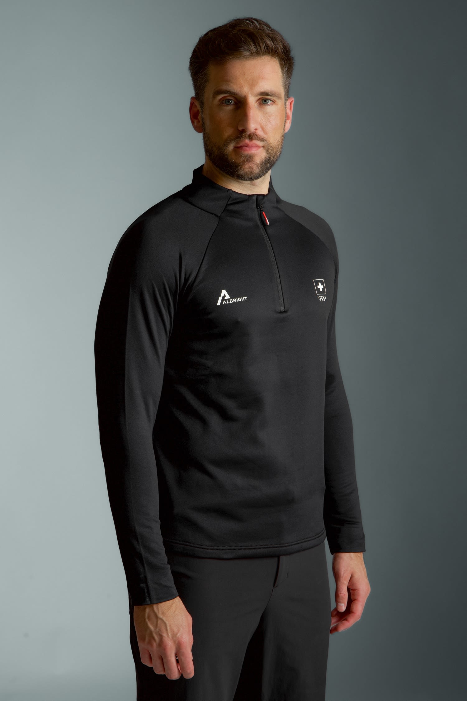 Swiss Olympic Half-Zip Herren Midlayer