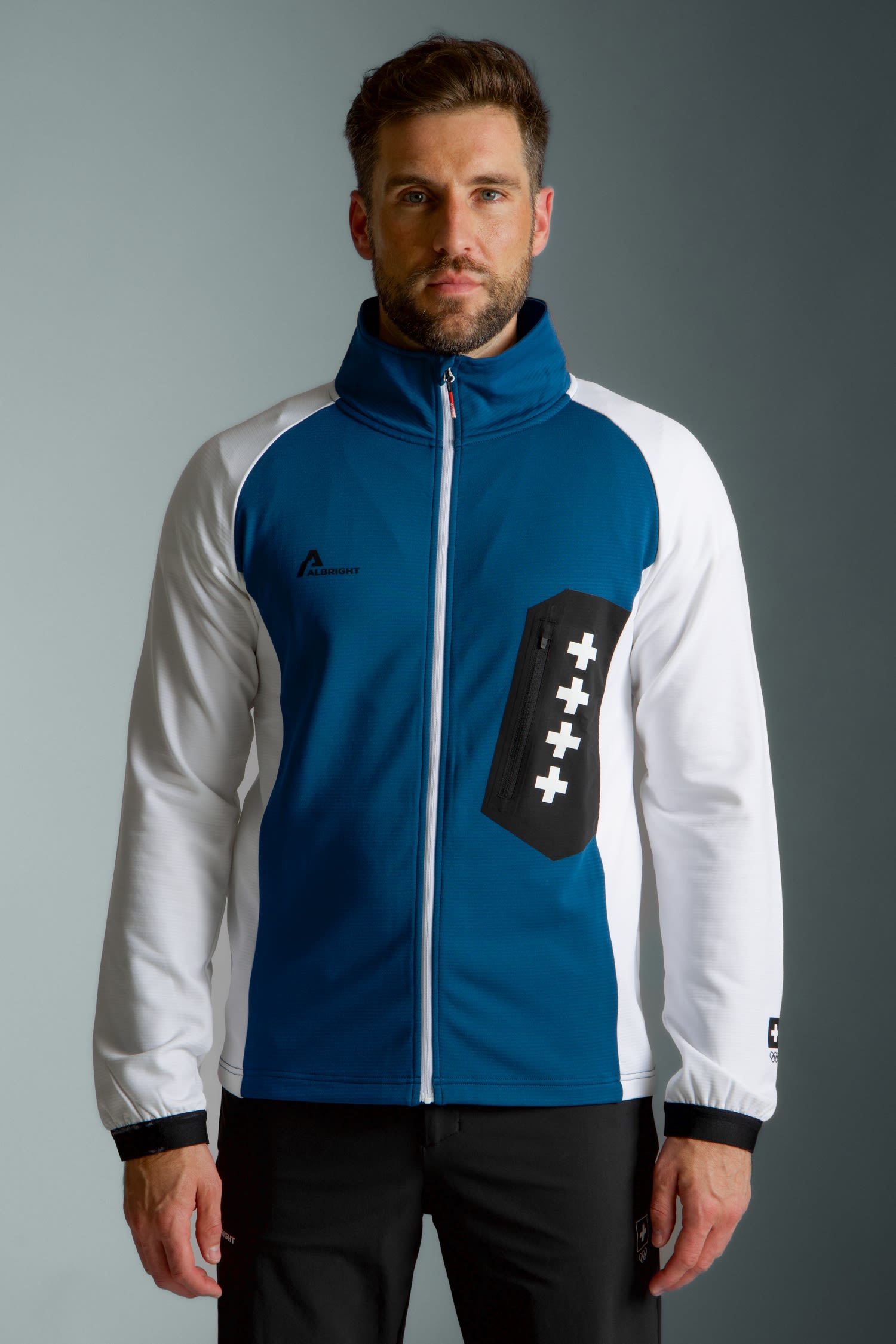 Swiss Olympic Full-Zip Herren Midlayer