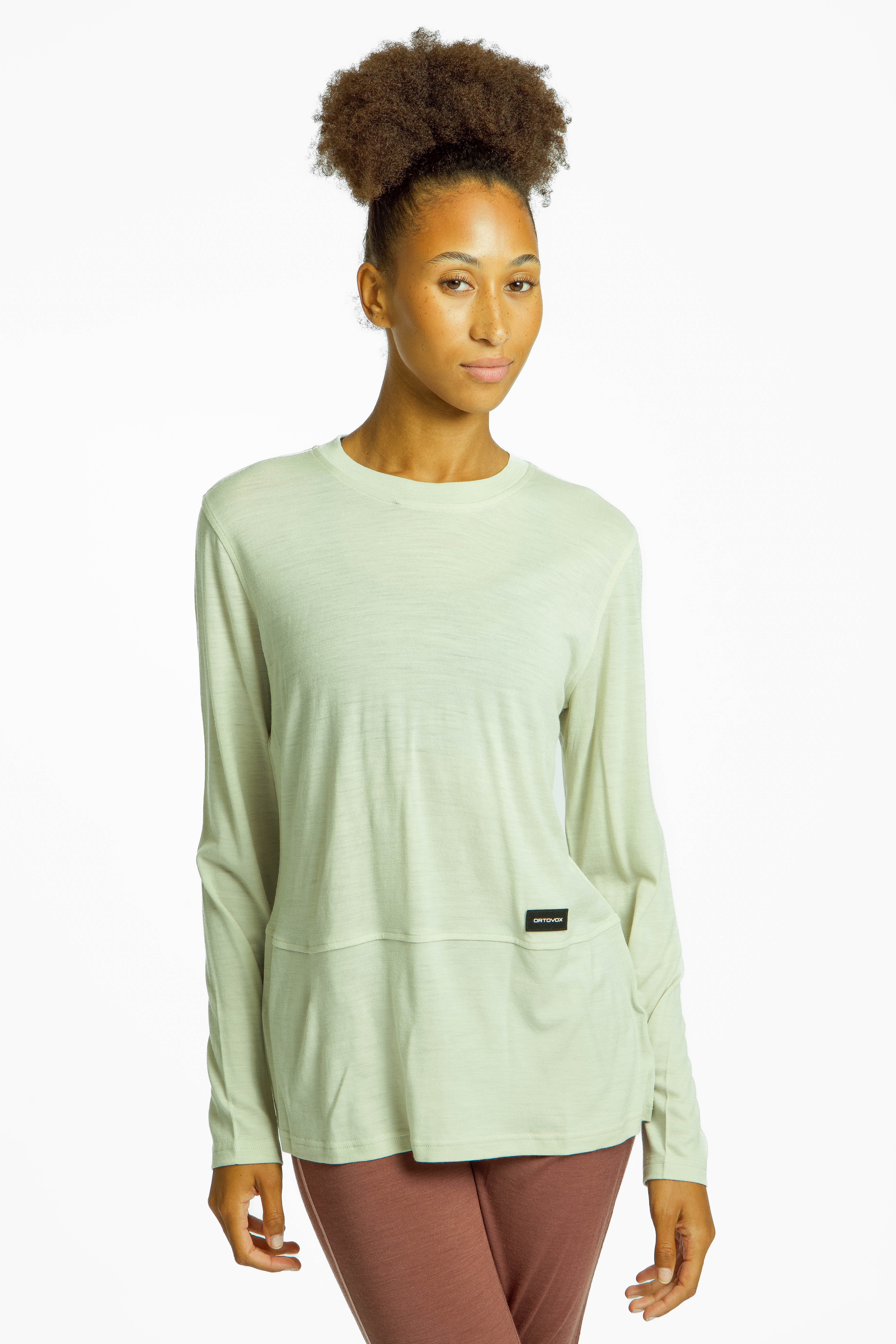 185 Merino Patch Damen Longsleeve