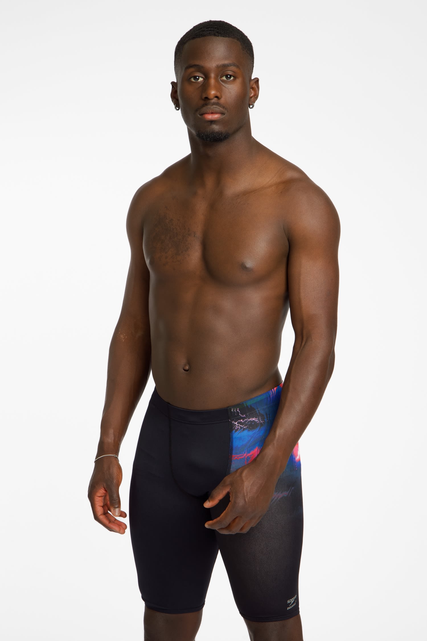 Club Training Placement Printed Jammer Herren Badehose