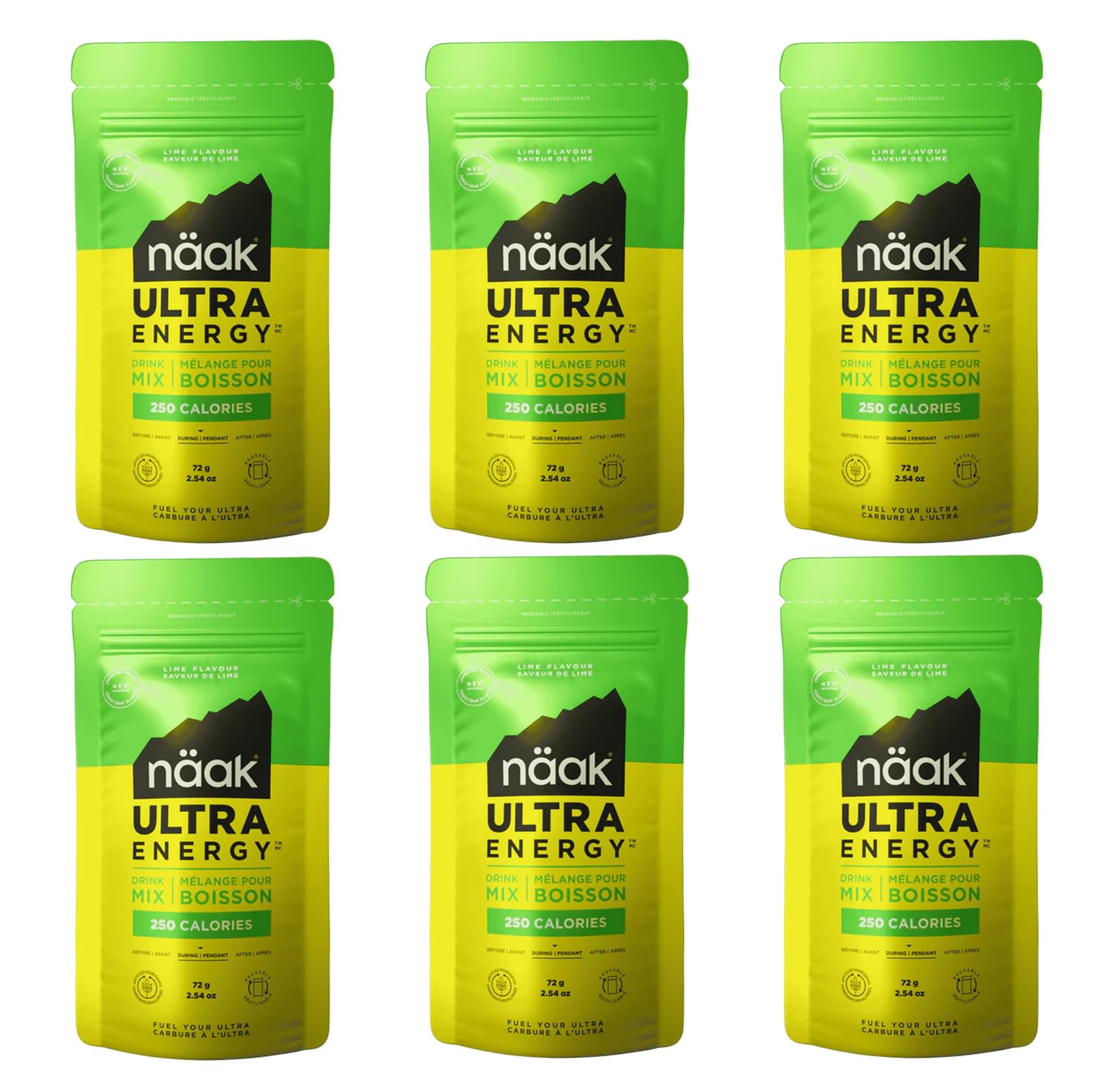 Ultra Energy™ Lime 6 x 72 g polvere per bevande