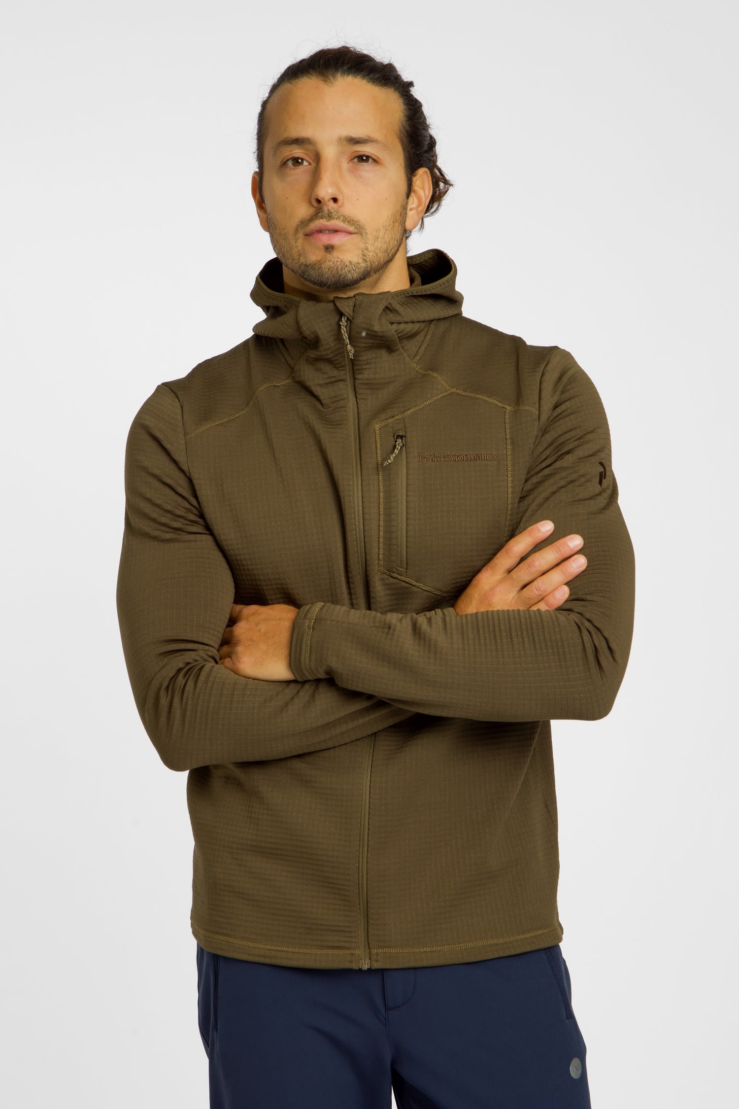 Trail Polartec® Power Grid™ Hood Herren Midlayer