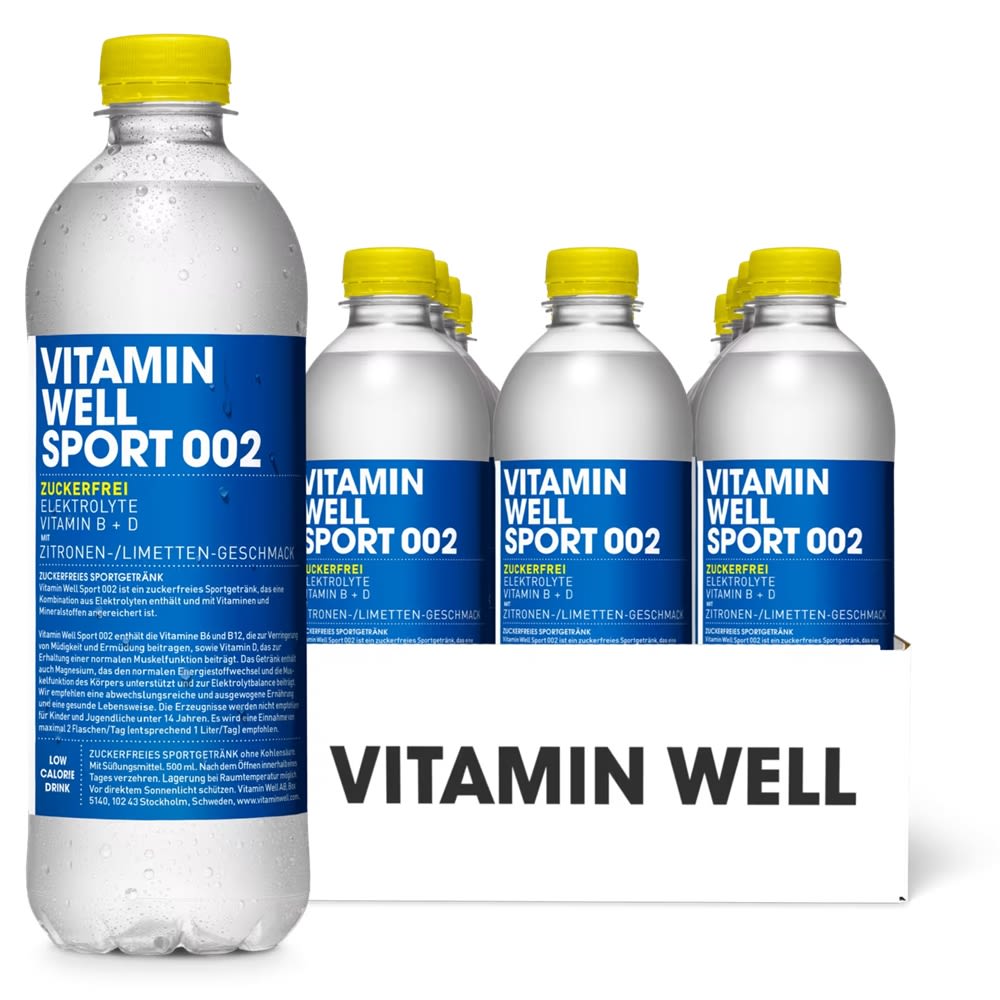 Sport 002 Zitronen-Limetten 12 x 500 ml bevanda sportiva