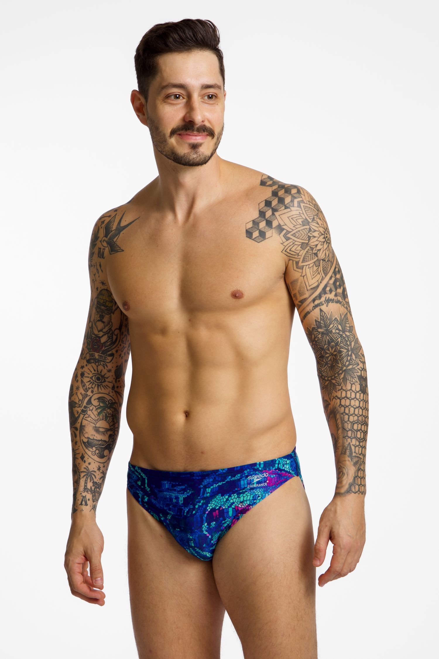 Club Training Printed Herren Badeslip