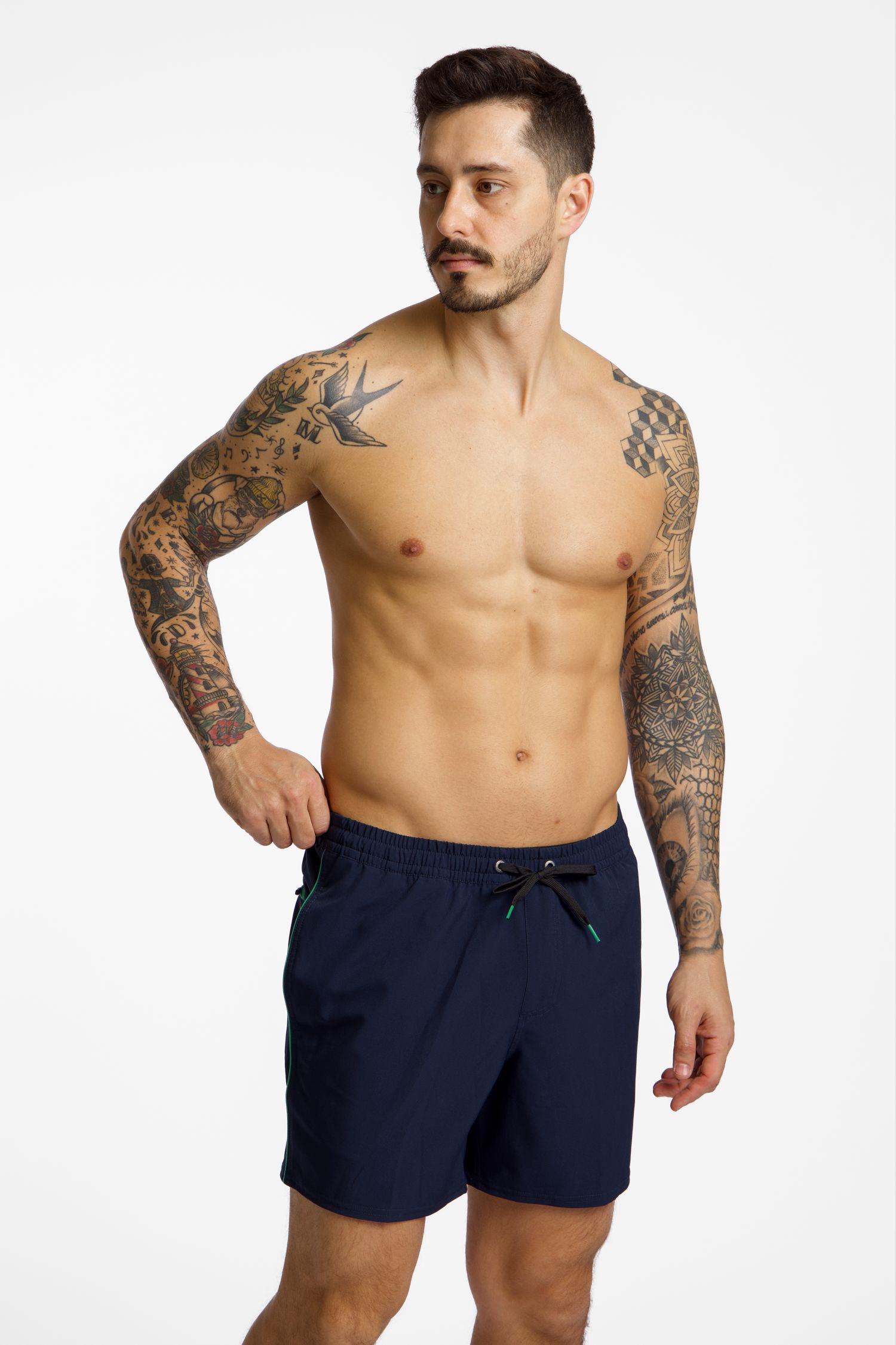 Stretch Piped Volley 16" Herren Badeshort