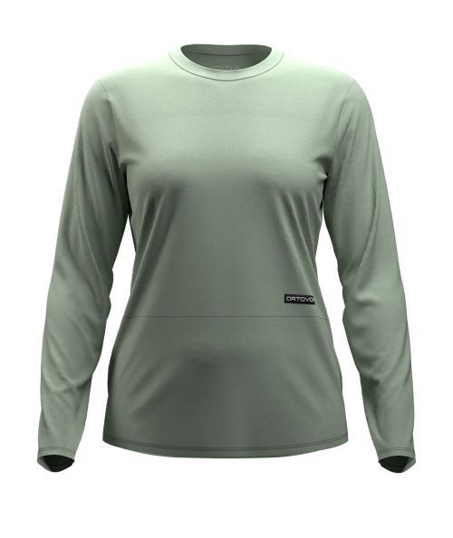 185 Merino Patch Damen Longsleeve