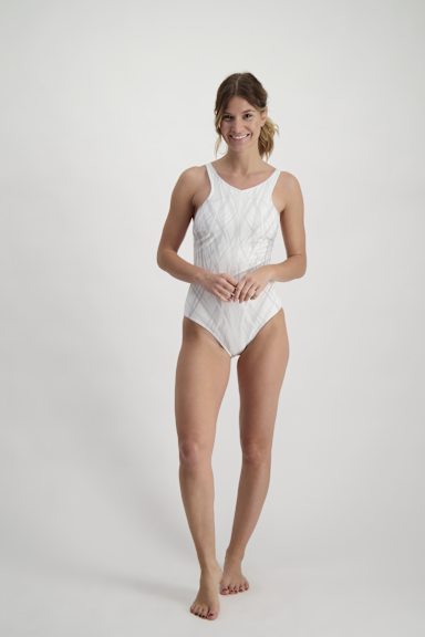 speedo OpalGlow Printed Damen Badeanzug