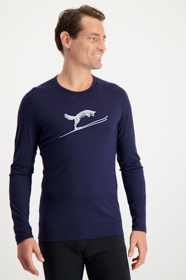 icebreaker 200 Oasis Fox Jump Herren Thermo Longsleeve
