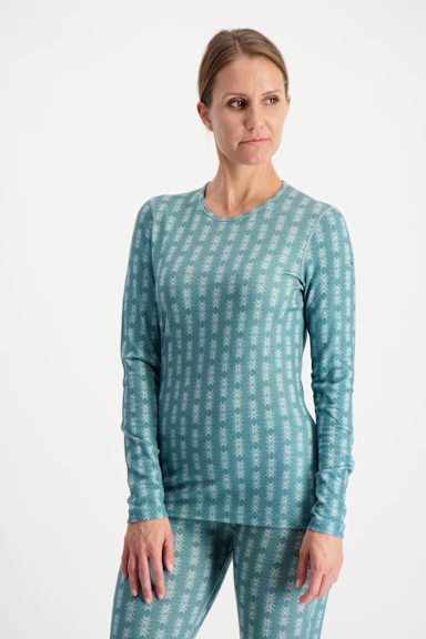 icebreaker 200 Oasis Snow Heritage Damen Thermo Longsleeve