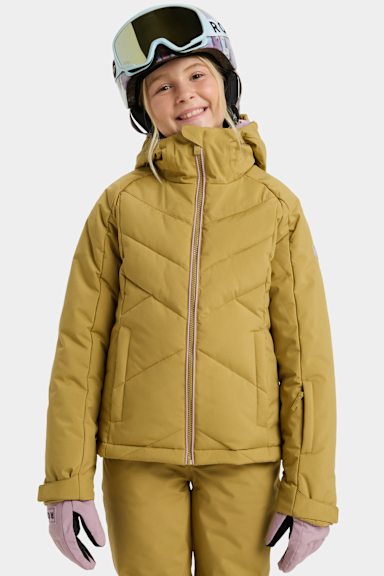 Veste Roxy Jet Ski gris vert foncé rouge fille