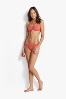 Seafolly Inka Rib Hipster slip donna arancio