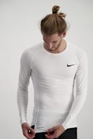 Nike Pro longsleeve hommes blanc