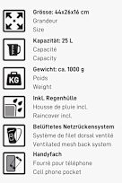 46 NORD Denali Pro 25 L Wanderrucksack dunkelblau