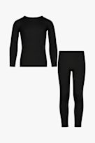 Zando Ensemble 2 Vêtements Thermiques Enfants - Leggings & Haut Thermique Couche De Base