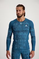 Odlo Performance Blackcomb Herren Thermo Longsleeve petrolblau