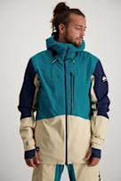 Quiksilver Travis Rice Stretch veste de snowboard hommes blanc/bleu