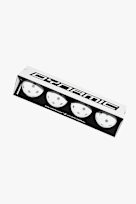 Unihoc 4-Pack IFF-Matchball Dynamic balle d'unihockey blanc