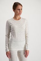 icebreaker 200 Oasis Napasoq Lines Damen Thermo Longsleeve offwhite