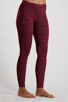 icebreaker 200 Oasis Napasoq Lines Damen Thermohose rot