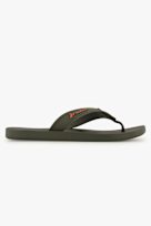 Rider Herren Kiss Thong Flipflops – Schwarz/gelb, Leder, Bequeme Zehentrenner-Sandale