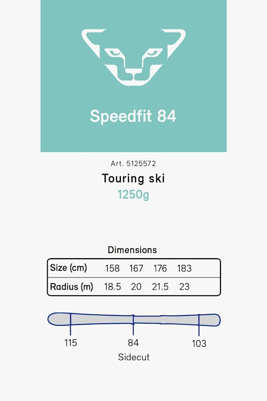 Dynafit Speedfit 84 Herren Tourenski 19/20