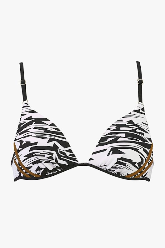Beachlife Fragements Triangle bikini top femmes