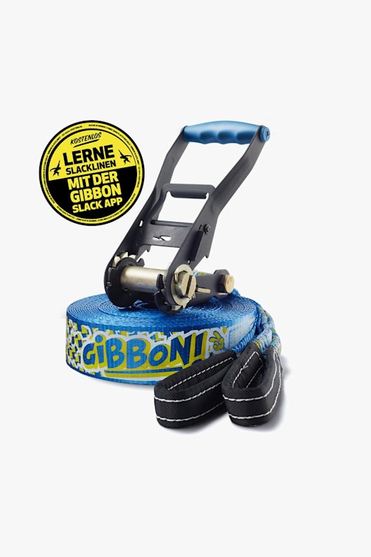 Gibbon Fun Line slackline + protection pour arbre enfants